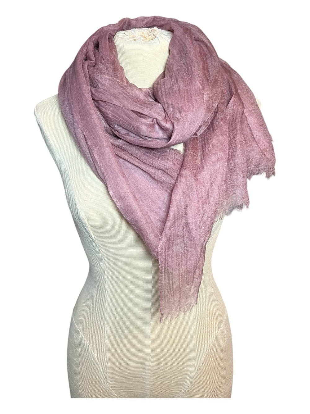 Light Mauve Women's Wrap Scarf - Picture 4 of 4
